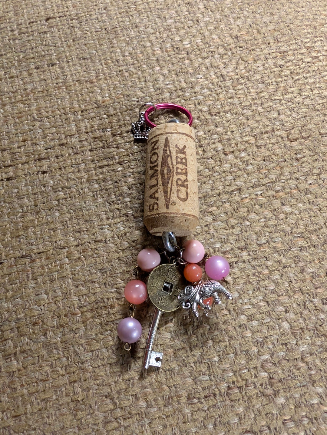 Wine Cork Keychains - Etsy