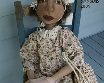 Ida Mae Large Primitive Folk Art Doll ePattern