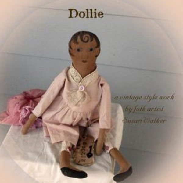 Primitive Folk Art Simple Old Dollie - Mailed Pattern