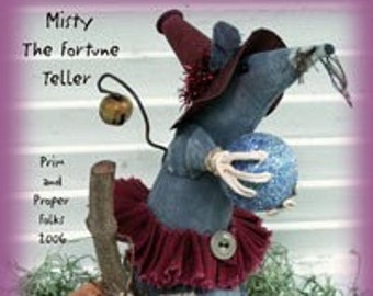 Misty the Fortune Teller Halloween Mouse Doll Epattern