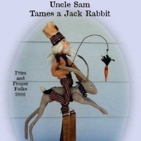 Uncle Sam Tames a Jack Rabbit ePattern