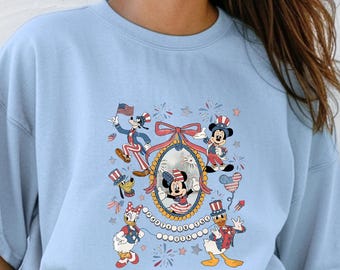 America 250th Anniversary Tee, Mickey and Friends 4th Of July T- Shirt, 4th of July Shirt, Mickey Friends Shirt, Patriotic Memorial Day Tee