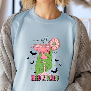 Witchy Margaritas Shirt, Drinking Halloween Shirt, Tequila Shirt, Witchy Tee, Halloween Gift, Midnight Margarita, Spooky Season Gift