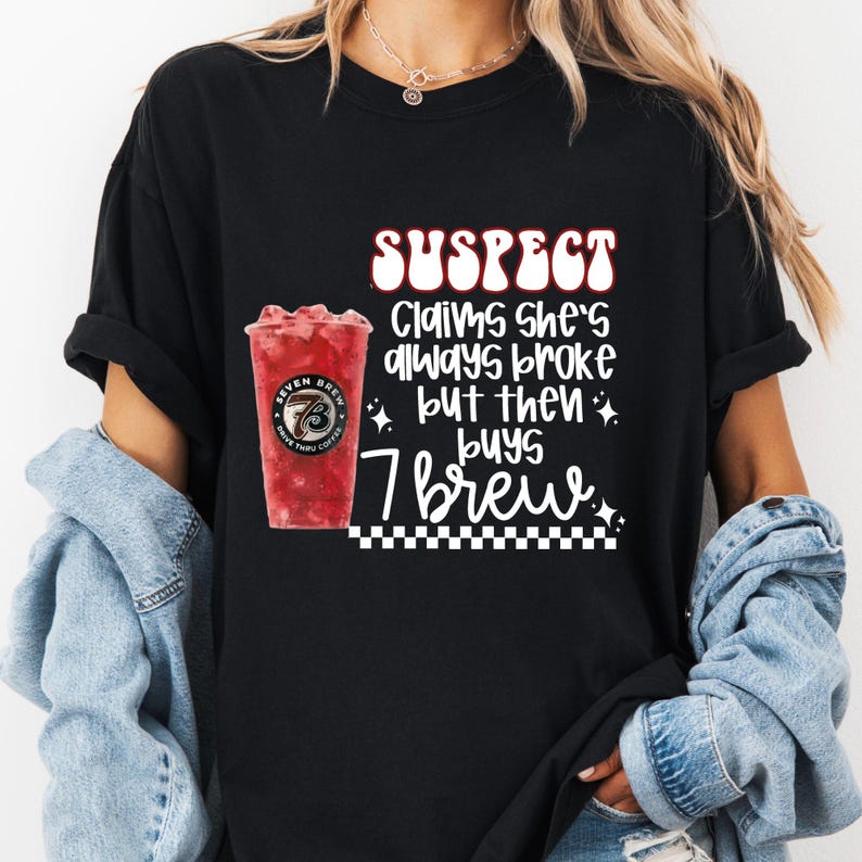 Comfort Colors 7brew Coffee T-Shirt: Energy Drink Shirt, Coffee Lover Tee image 7