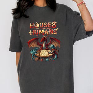 Comfort Colors Retro DND T-Shirt: Houses and Humans