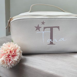 Borsa cosmetica personalizzata, base per il trucco, con scomparti, regalo perfetto per la festa della mamma, compleanno, Pasqua