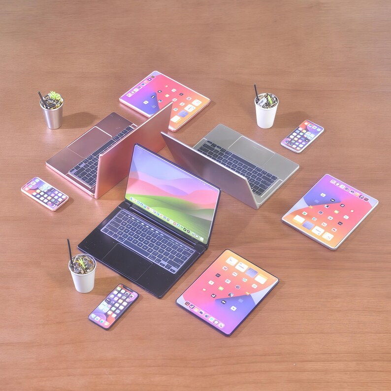 1:6 Scale Miniature Digital Devices Set – Dollhouse Accessories - Etsy