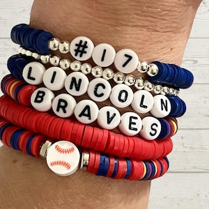 Custom Sports Bracelet | Sports Charm Bracelet | Sports Mom Gift | Personalized Jewelry | Stackable Bracelet | Team Gift