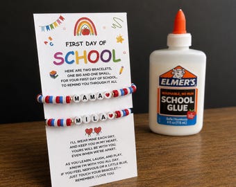 First Day of School | Back To School Gift | Mommy and Me Bracelets