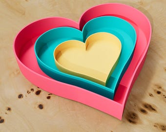 Fillable heart from the 3D printer – Perfect Mother's Day gift – various sizes and colors possible