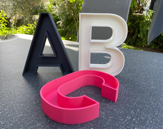 Featured listing image: Fillable letters and numbers 16 cm high – Personalizable decoration & gift box DIY gift idea for individual celebrations and events
