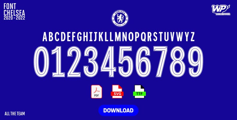 Font Chelsea 2024 - 2025local in SVG, PDF Ttf - Etsy
