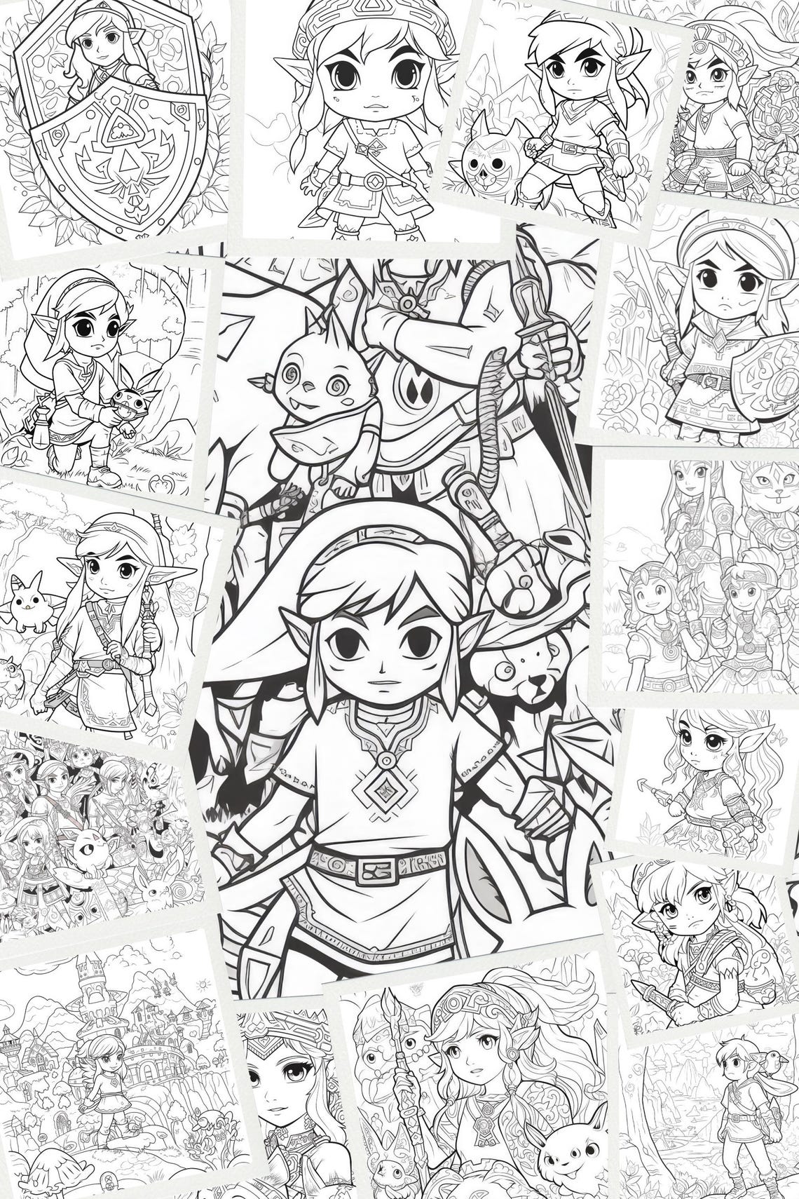 Kawaii Zelda Coloring Pages, Zelda Kawaii Coloring Pages Printable ...