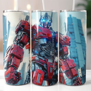 Transformers Tumbler Wrap, 20oz Transformers Wrap PNG, Tumbler Sublimation Design