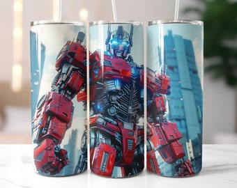 Transformers Tumbler Wrap, 20oz Transformers Wrap PNG, Tumbler Sublimation Design