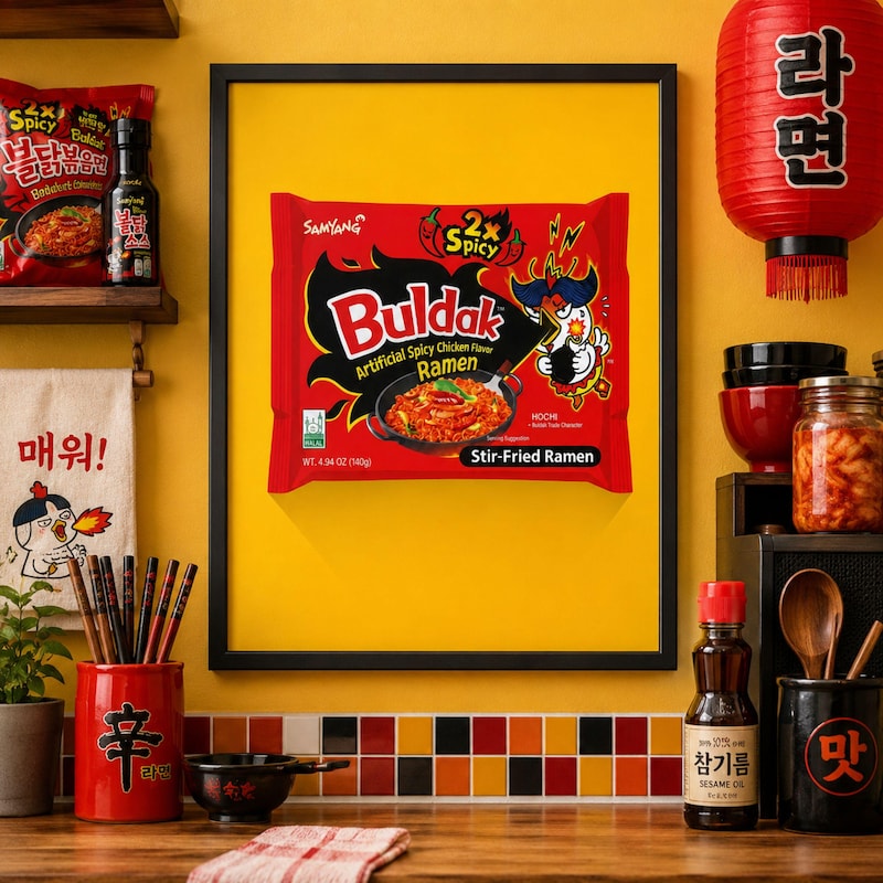 Buldak Noodles Art - Etsy