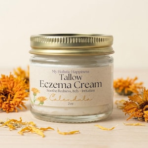 Calendula Tallow Cream Organic Unscented Skin Moisturizer