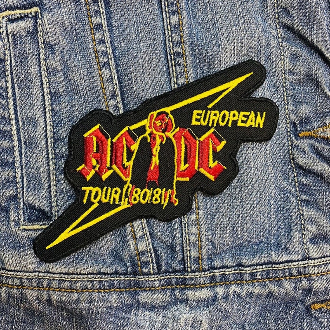 Acdc Ac Dc Band 8 Embroidered Patch Badge Applique Iron On - Etsy