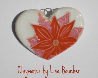 Flower Heart Pendant