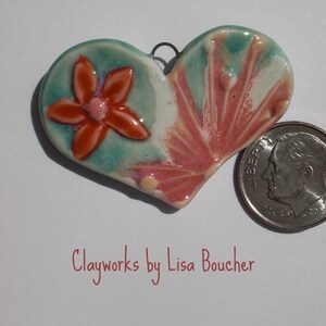 Porcelain Heart Pendant image 1