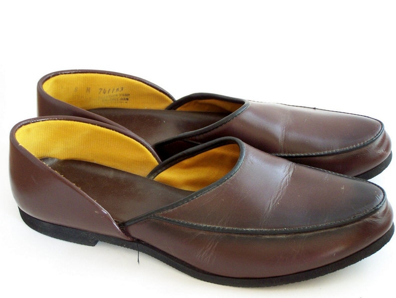 Vintage Mens House Slippers ala Father Knows Best | Etsy