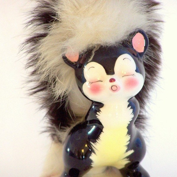 Vintage Heavenly Skunk Figurine