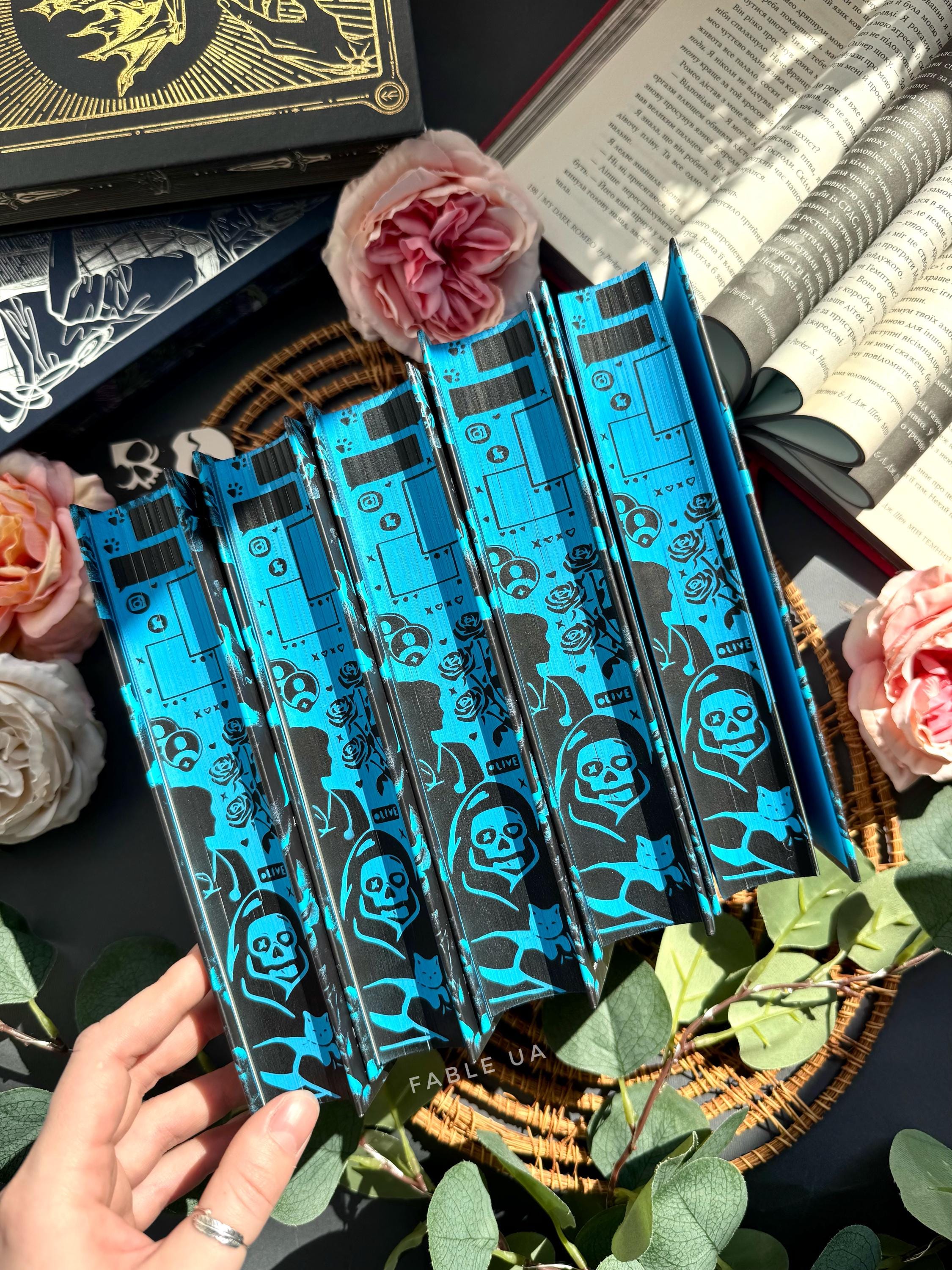 Lights Out Sprayed Edge Book | Hand Painted Book Edges | Custom Painted ...