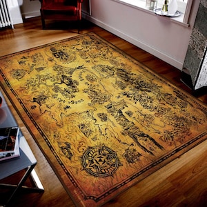 Zelda Karte Teppich,The Legend Of Zelda Teppich,Spielzimmer Teppich,Spielkarte Teppich,Zelda Art Teppich, Videospiele Matte, Spielzimmer Dekor, Bunter Zelda Geschenk Teppich