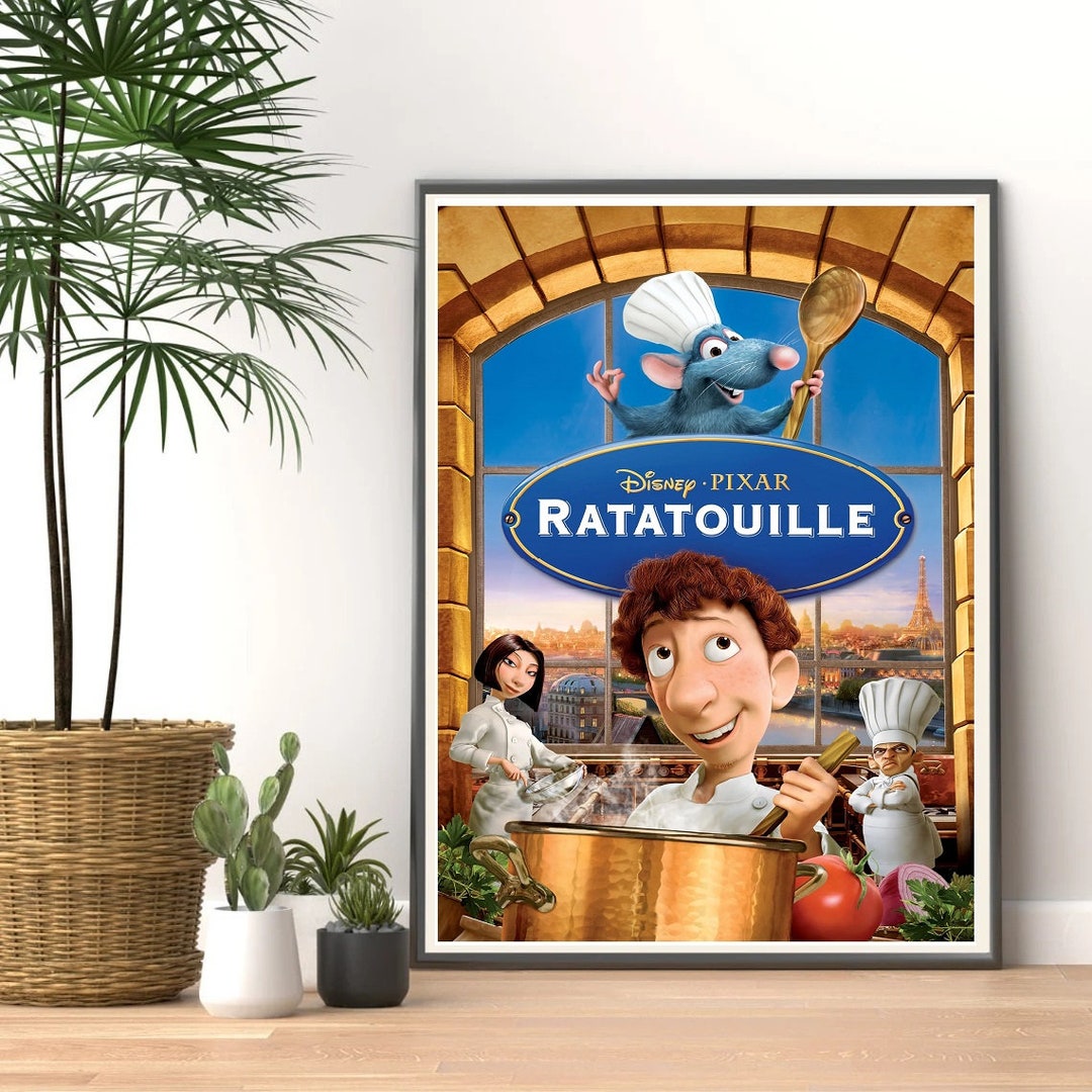 Ratatouille Movie Poster Print Canvas Wall Art Room Decor Movie Art ...