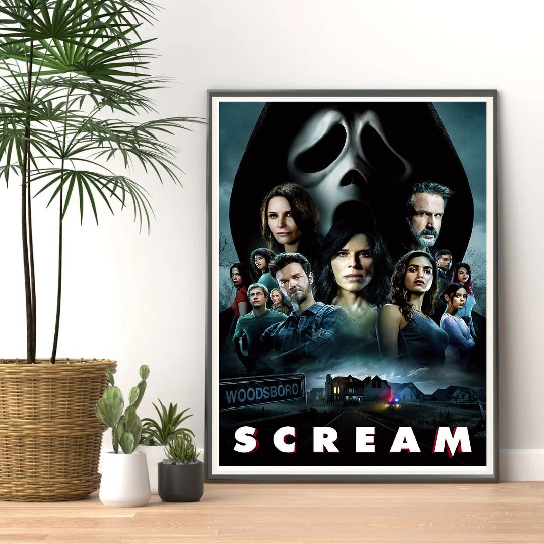 Scrape Movie Scream (2022) Movie Poster Print, Canvas Wall Art, Room Decor, Movie ...