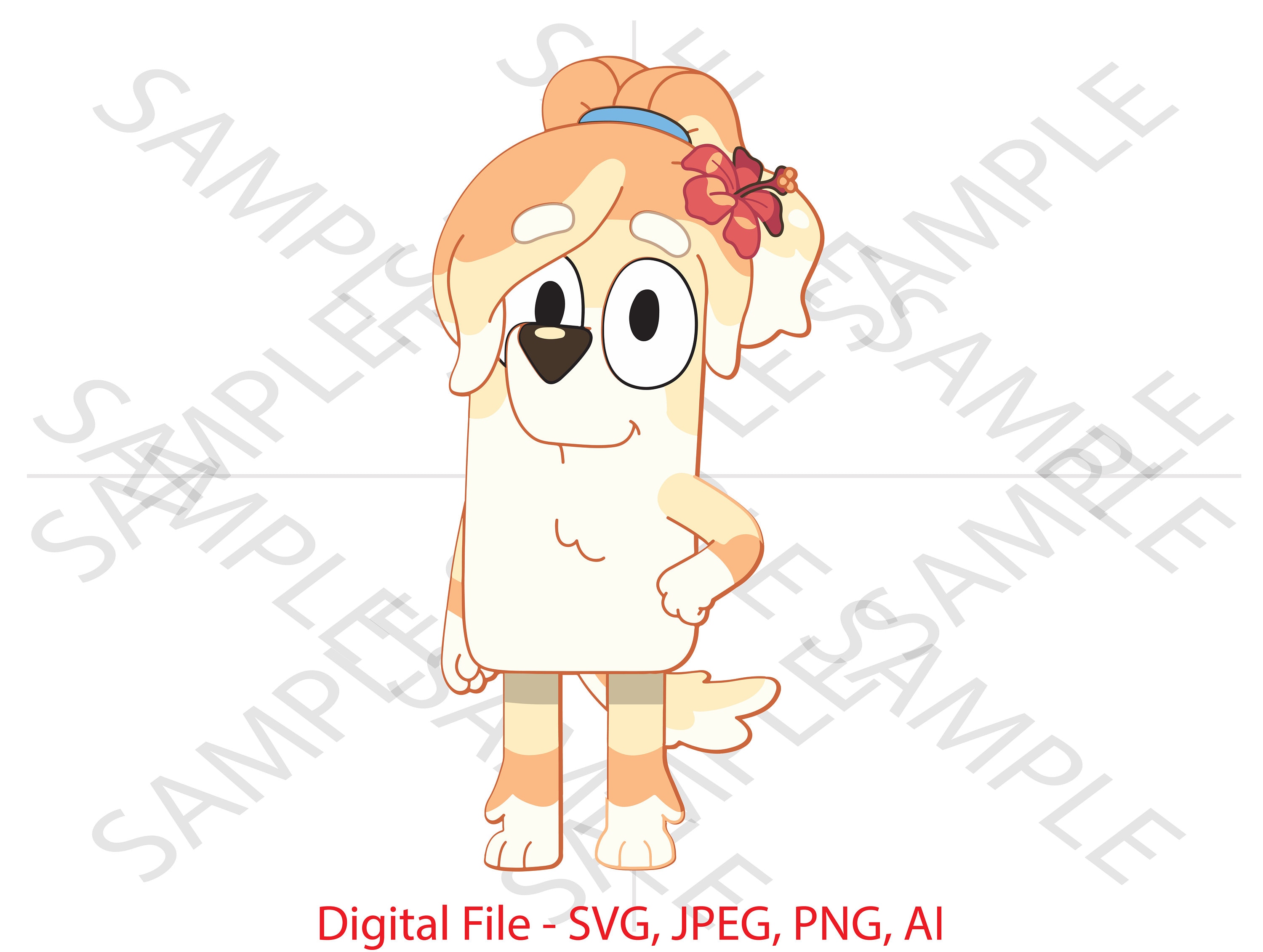 Frisky, Frisky Bluey, Bluey, Bluey SVG, Frisky Bluey Show, Cartoon