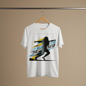 Leave It All On The Field Football T-Shirt: Motivational Graphic Tee
