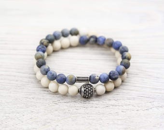 Men's Double Wrap Silver Nirvana Bracelet