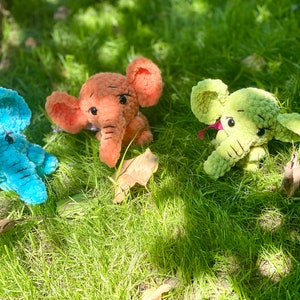 No Sew Crochet Pattern Elephant , Keychain Amigurumi Baby Elephant - Etsy