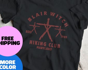 Blair Witch Project Found Footage Horror Witch T-Shirt, 90s Movie Halloween Tee, Creepy Forest Aesthetic Shirt, Maryland Hiking Club