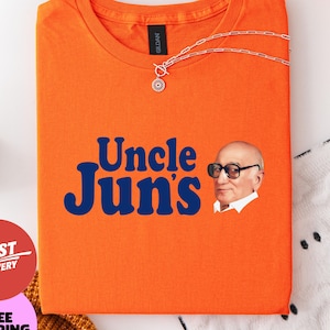 Camiseta unisex de Los Soprano Mafia, Tío Junior, Tío Juns, camiseta naranja, divertida para fans