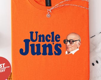 Sopranos Mafia Unisex T-Shirt, Uncle Junior, Uncle Juns, Orange Shirt, Funny Tee For Fans