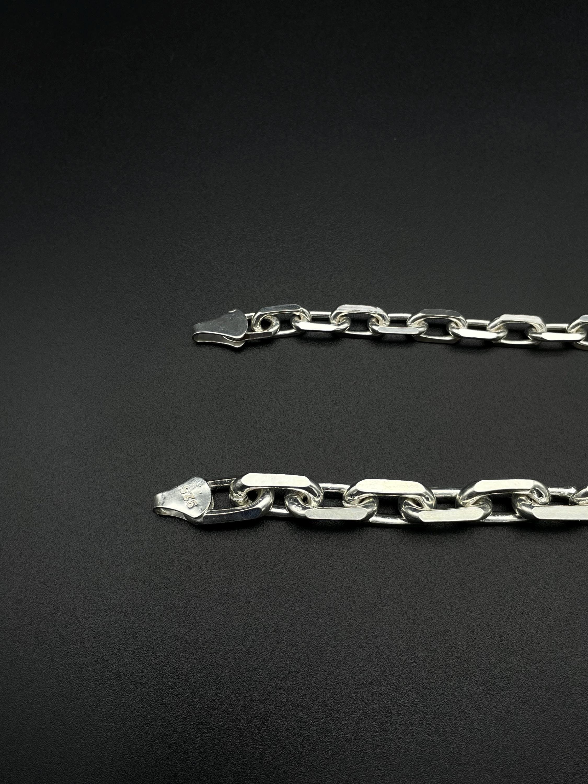 ITALY MADE SILVER925 ANCHOR BRACELETシルバー 925 Sterling Silver Anchor Bracelet, Silver Anchor Charm