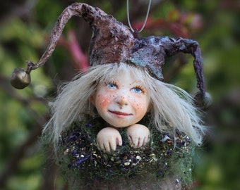 fairy, hanging decoration, harlequin, funny hat, fairytale