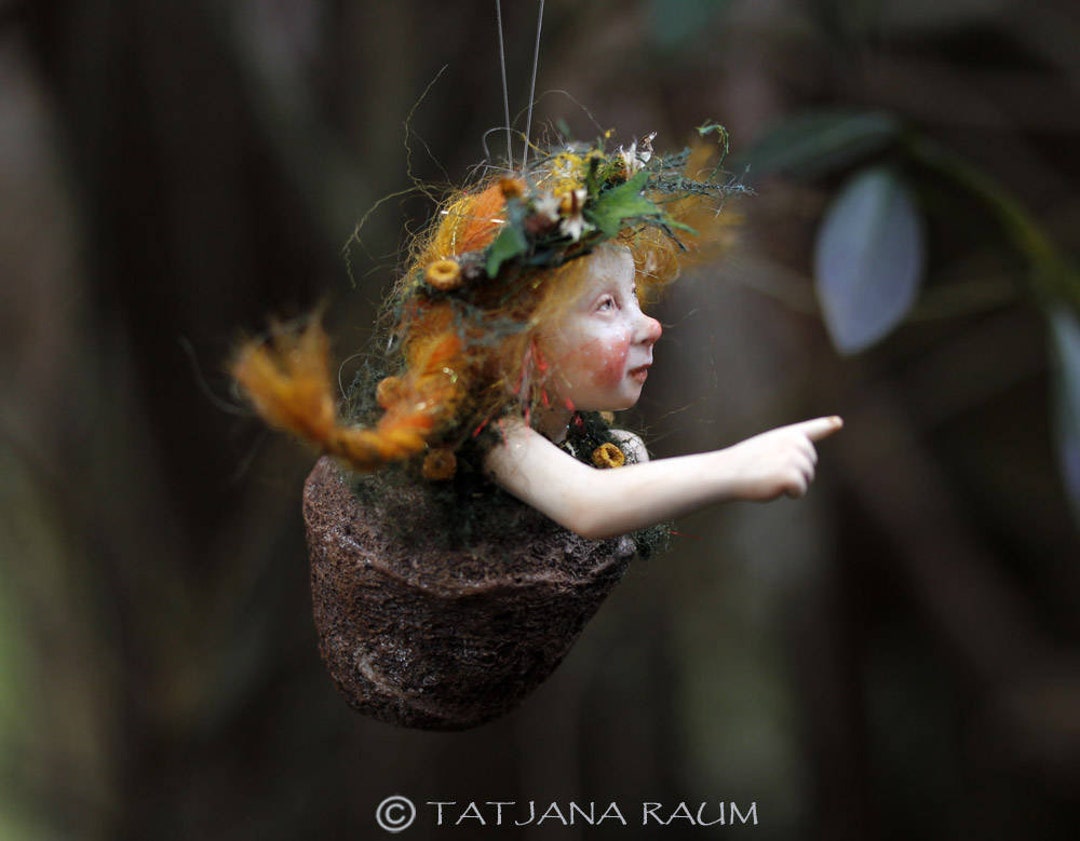 Pixie Girl Leonie, Handmade Decoration - Etsy