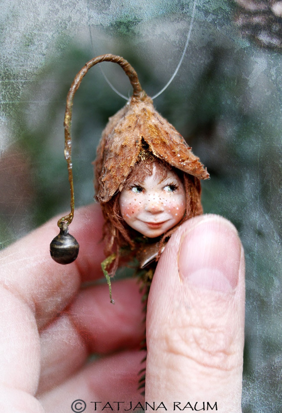 Pixie Girl Luna Handmade Decoration Zapfenkind - Etsy UK