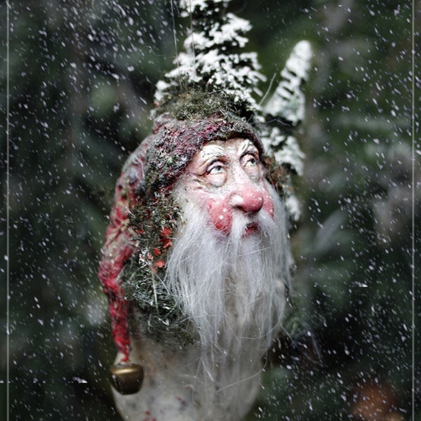 Santa Claus Utz miniature sculpture fantasy decor christbaumschmuck