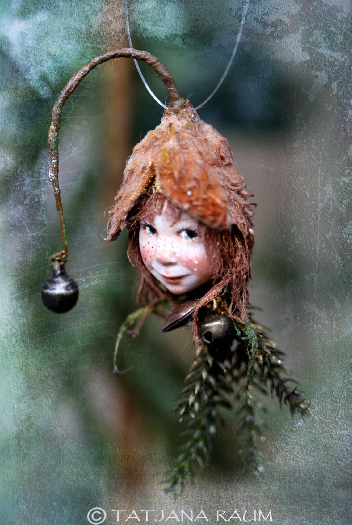 Pixie Girl Luna Handmade Decoration Zapfenkind - Etsy UK