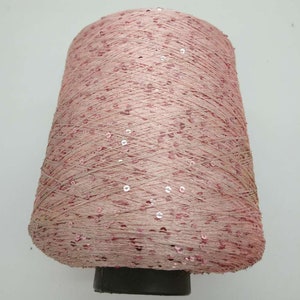 Beaded Yarn, Iced Sequin Yarn 600+ Yard 150 grams