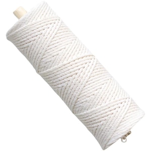Waxed Cotton Thread, Candle Wick Ordinary Cotton Roll Yarn, 24 40 45 Strands