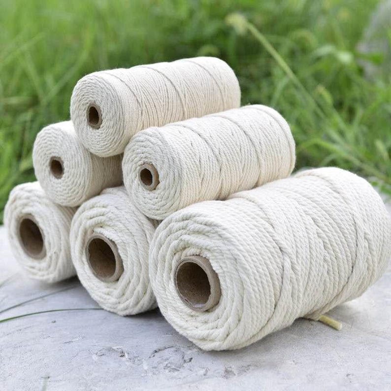 Hand-woven Cotton Rope | Eco-friendly | Various Thickness & Length ...