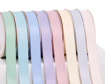 Milk Silk Ribbon – 100 Yards Roll – 6mm to 25mm Width – Gift Box DIY Packaging Ribbon