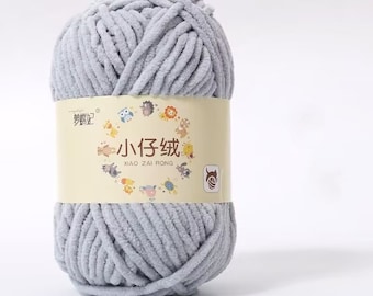 Woven Coarse Yarn, Blended Ball Yarn for Knitting, Pastel Colors, Light Yellow, Water Green, Light Cyan