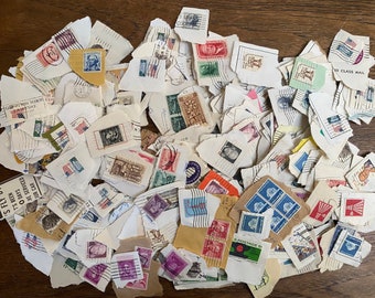 Vintage Postage Stamps US Postage Lot #1 Over 400 Stamps