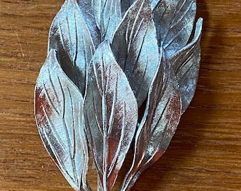 Vintage Metal Leaf Pin